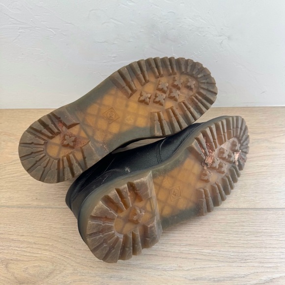 Doc Martens Boots Men Size 11 Harrisfield Black Pebbled Leather Ankle - Picture 7 of 8